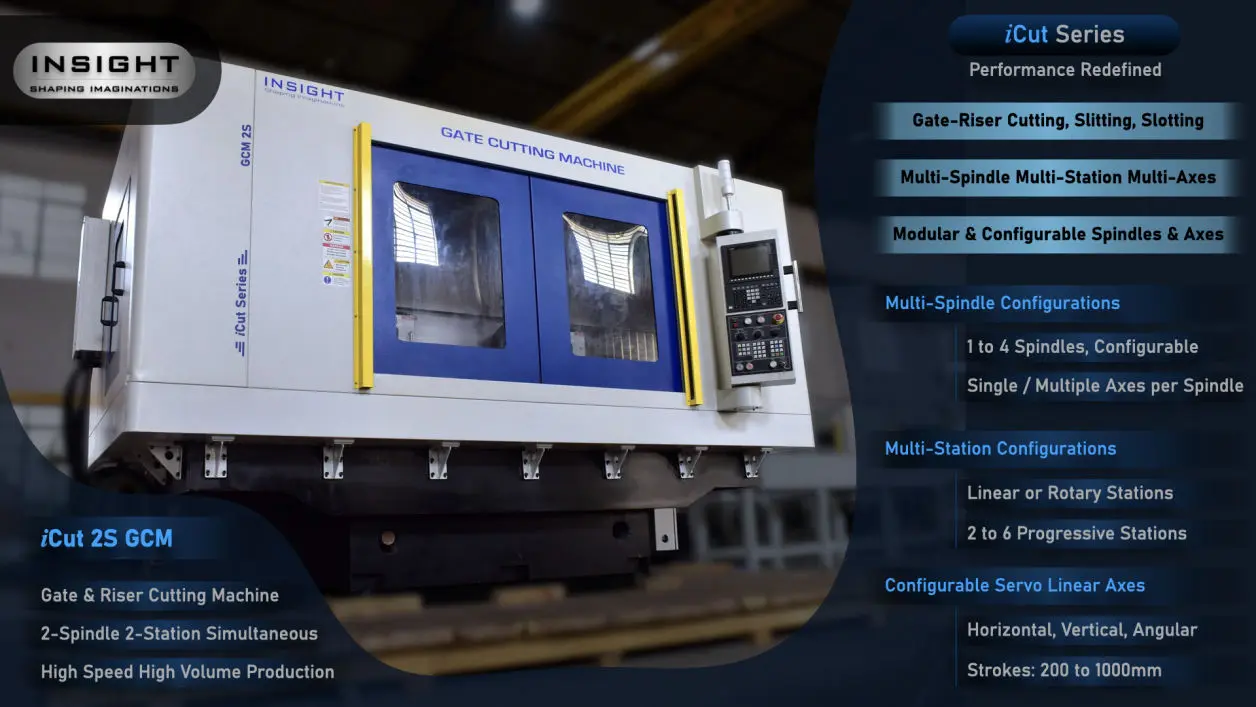 iCut Series, Circular Saw Cutting Machine, Trimming, Fettling, Deburring, Gate Cutting, Riser Cutting